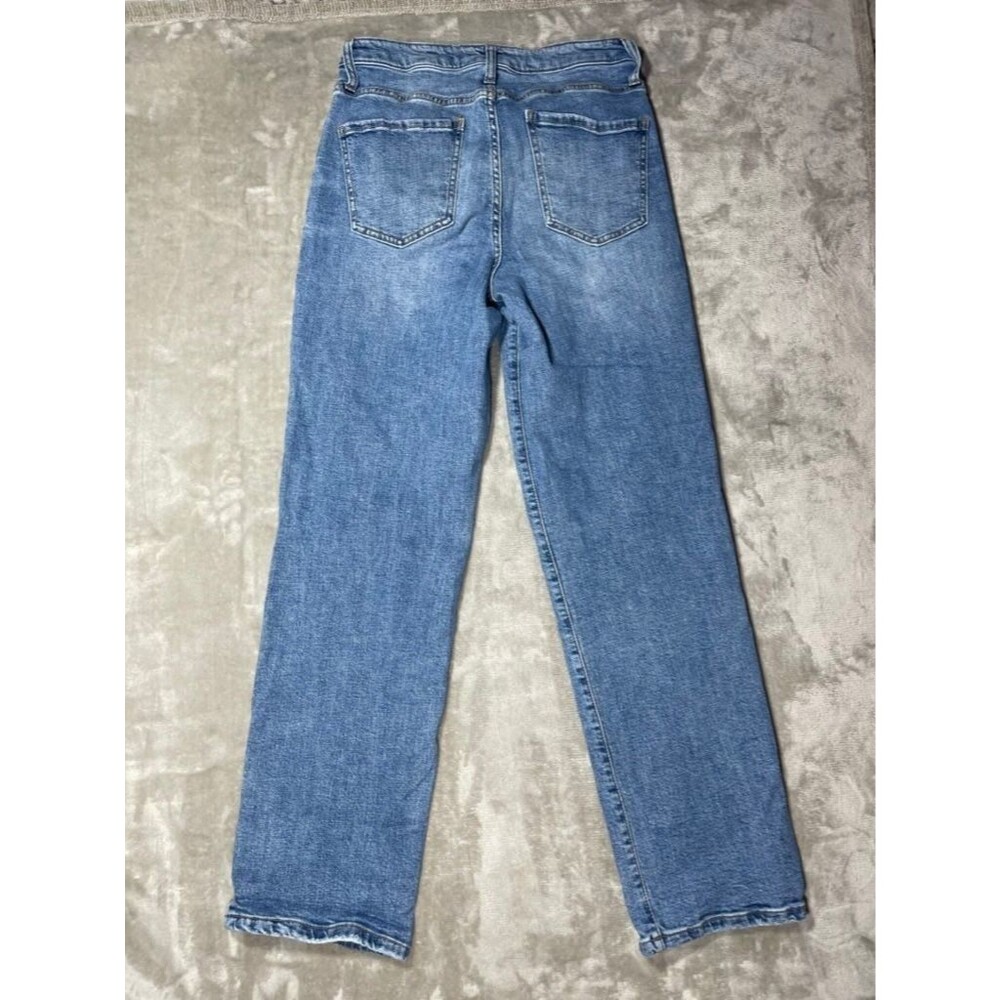 Oliver Logan Button Fly Straight Jeans Women Size 28 Light Wash Mid Rise - Picture 13 of 16